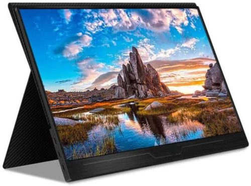 Qin Portable Monitor - 17.3 Inch,4K Narrow Bezel Monitor, 100 Color Gamut HDR Multifunction, Portable Display for Game Console
